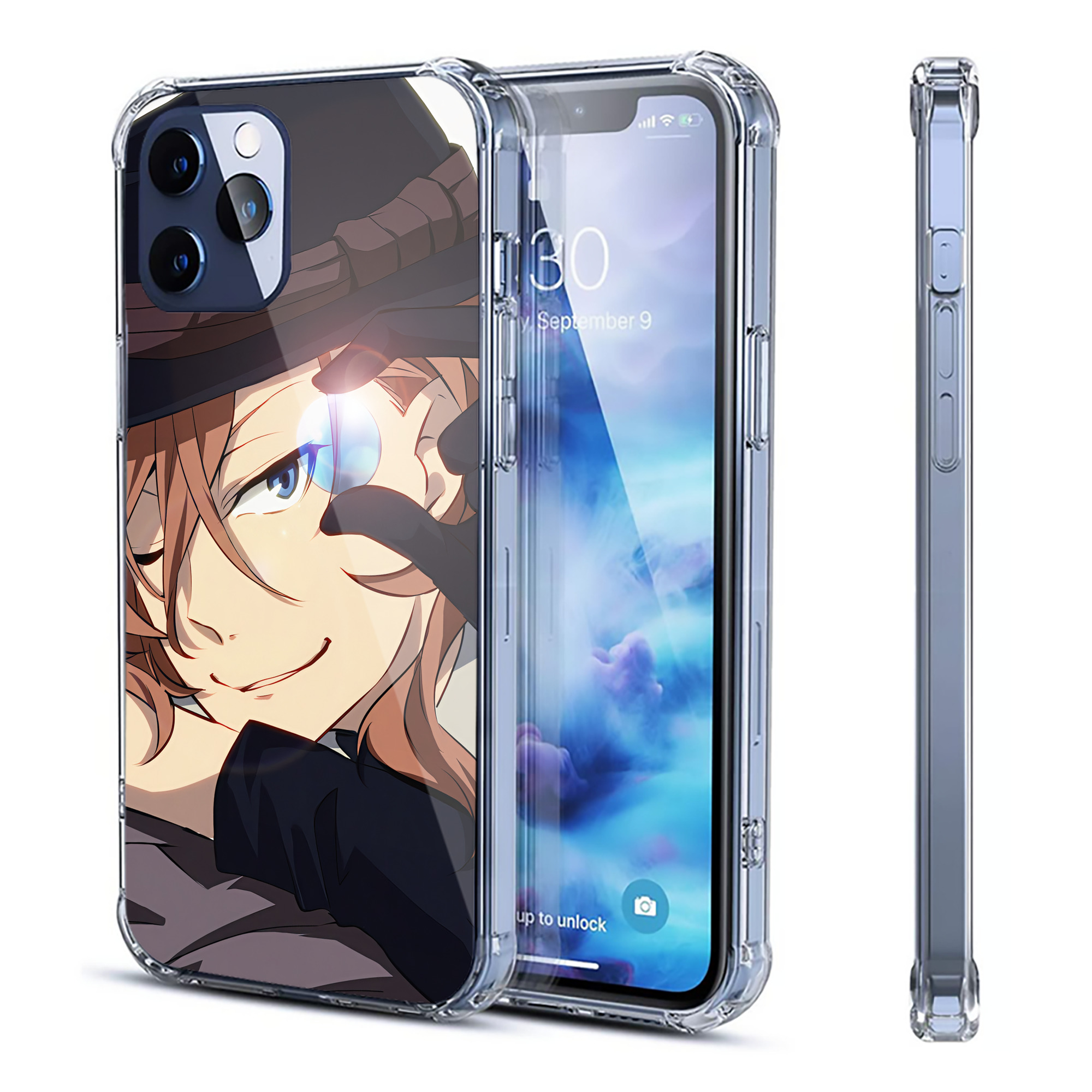 （画像用） 文豪ストレイドッグス Bungo Stray Dogs 【iPhone 12シリーズ対応】透明スマホケース（クリアソフトケース）